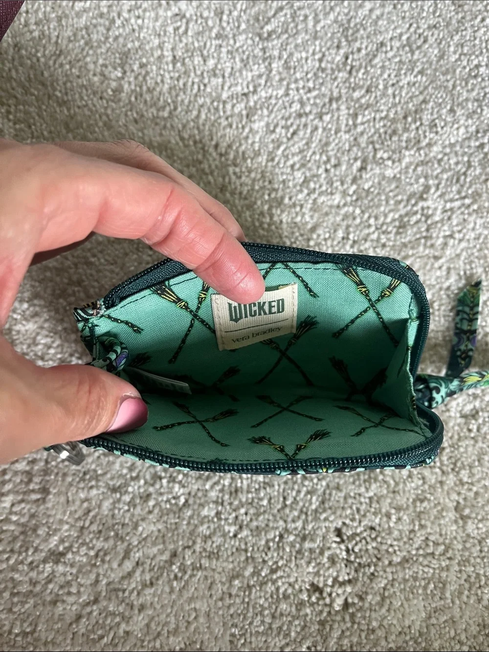 Vera Bradley Quilted Wicked card pouch - Picture 3 of 4